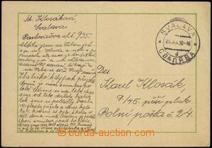 67396 - 1938 lístek bez frankatury, česko - rusínské DR Svalava 