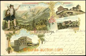 67450 - 1898 Krkonoše (Riesengebirge) - litografická koláž; DA, 