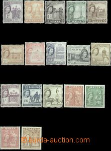 67831 - 1956 complete set 17 pcs of stamp. Mi.237-253 (SG.266-282), 