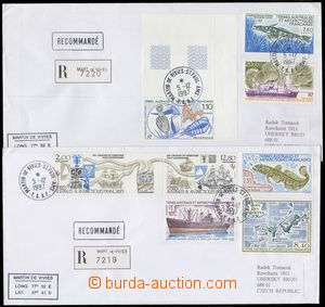 67936 - 1997 comp. 2 pcs of Reg letters to Czech Republic, 1x with 2