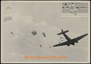 68125 - 1942 výsadek, orlice držící svastiku; VF, prošlá, odř