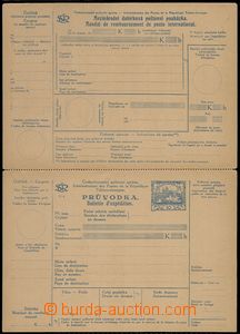 68126 - 1920 CDP9, whole dispatch-note with perf 10½;, in perfo