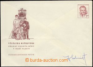 68234 - 1952 COB4, Výstavba Ostravska, v pravém rohu podpis J.Schm