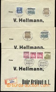 68343 - 1939 sestava 11ks odpovědních obálek firmy V. Hellmann, D