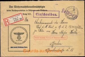 68859 - 1941 official Feldpost (Field-Post) Reg letter with CDS Germ