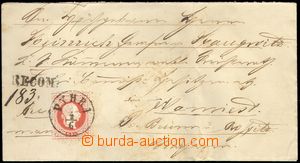 68878 - 1877 Reg letter franked on front and back side stamp. VI. is