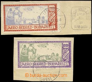 68971 - 1925 air-mail směrové hinge / label AERO SZEGED - BUDAPEST