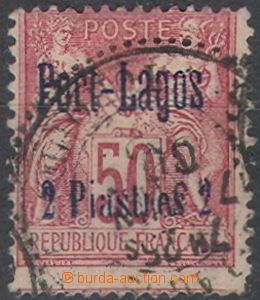 69061 - 1893 PORT LAGOS  Mi.5, c.v.. 100€