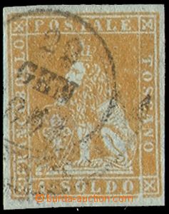 70176 - 1853 Mi.2y, c.v.. 2000€, wide margins and postmark