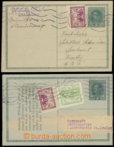 71401 - 1919 CPŘ3, 2 ks dopisnic 8h Karel, 1x firemní přítisk a 