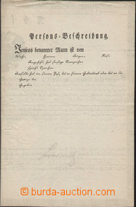 71418 - 1835 tištěná voj. listina s velkou rakouskou orlicí, pro