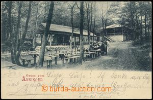 71432 - 1899 Anninger - zahradní restaurace, lidé; DA, prošlá, o