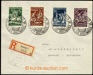71507 - 1939 R-dopis do ČSR, vyfr. zn. Mi.302-305, FDC, příchozí