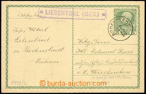71837 - 1910 postal-agency LIEBENTHAL (Luboměř below Strážnou), 