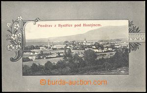 72157 - 1907 BYSTŘICE P. H. - general view, collage,  B/W with red 