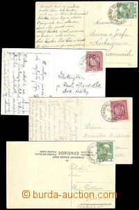 72211 - 1900-18 comp. 8 pcs of Ppc with cancel. railway post office,