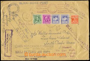72417 - 1935-40 Niuafoou, dopis přepravený plechovkovou poštou, v