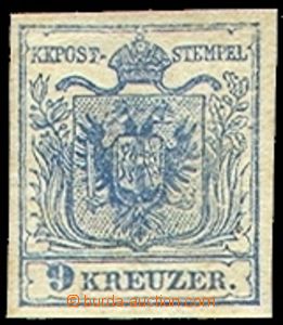 72449 - 1850 Mi.5Y, MP, type IIIb, (light) blue, nice, certificate B