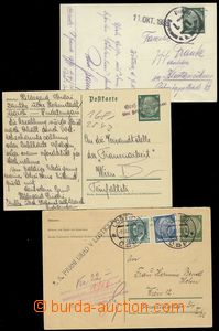 72775 - 1938 selection 3 pcs of entires from Sudetenland, 2x German 
