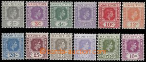 72954 - 1938-39 complete set postage stmp., total 12 pcs of, Mi.203-