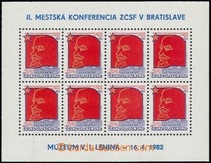 72984 - 1982 Pof.2519, Konference SDDSR v Praze, 8-blok s okraji a s