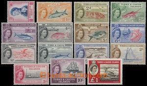 73025 - 1953-60 SG.237-250 + SG.253, complete set 14 pcs of stamp., 