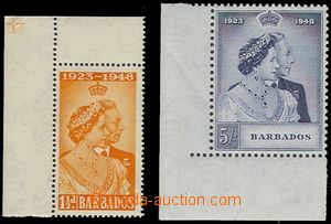 73077 - 1948 Mi.178-179, Silver Jubilee, corner pieces, mint never h