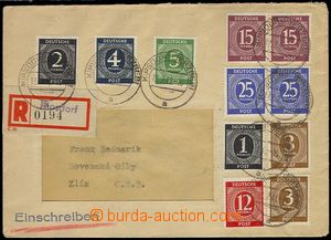 73153 - 1948 SOVIET ZONE  Reg letter to Czechoslovakia, CDS KIPSDORF