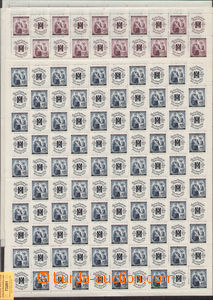 73201 - 1940 Pof.50-51, hodnota 1,20K 2x, 53, 100-101, Německý ČK