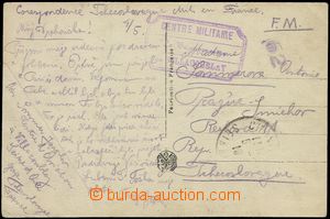 73281 - 1919 FRANCE / COURIER MAIL  postcard without franking, hand-