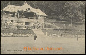 73308 - 1926 LUHAČOVICE - tenisový kurt a pavilon, prošlá pošto