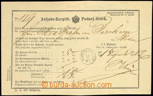 73677 - 1882 Certificate of mailing for Reg letter, sent to Maxmilia