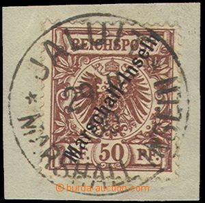 73913 - 1900 MARSHALL ISL.  Mi.6 II. on small cut-square, complete C