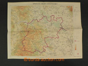 74250 - 1930 LITOVEL - managing district, map 1:100000, folded, good