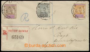 74288 - 1912 Reg letter sent to Dr. Rix to Prague, with Mi.115, 119,