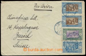 74300 - 1923 air-mail letter to Switzerland, with Mi.69, 85, 86 2x  