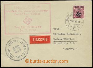 74446 - 1939 letter sent as printed matter with Coat of arms 30h wit