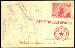 74456 - 1935 FOOTBALL  Sparta Prague, postcard, collective photo, on
