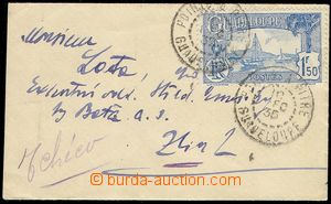 74644 - 1935 letter small format, to Czechoslovakia, with Mi.119, CD