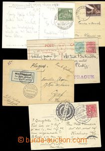 74663 - 1920-1950 WHOLE WORLD  comp. 5 pcs of Ppc, better franking, 