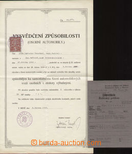 74756 - 1929-42 comp. 3 pcs of řidičských passports, good conditi