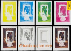74858 - 1986 plate proofs miniature sheet Mi.Block 101, 60. birthday