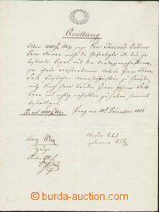 74906 - 1850 AUSTRIA  comp. 3 pcs of releases with revenues, light s