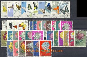 75173 - 1960-63 CHINA  Mi.689-698, 726, 727, 731, 733 Butterflies, M