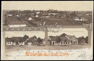 75284 - 1901 KŘINEC - 3-views lithography, shop firm heller; long a