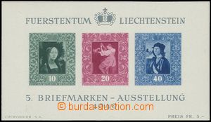 75355 - 1949 Mi.Bl.5 (Mi.278-280) Exhibition of Stamps, nice quality