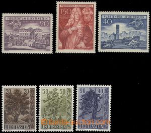 75356 - 1949-58 comp. of stamps Mi.281-283, 371-373, nice quality, c