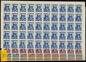 75386 - 1941 Pof.64-67, Trade fair, complete. counter sheet with mar
