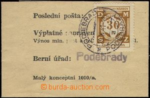 75830 - 1941 novinová adresní předtištěná páska pro služebn