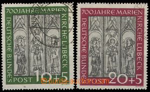 75838 - 1951 Mi.139-140, 700 let Mariánského kostela v Lübeku, do